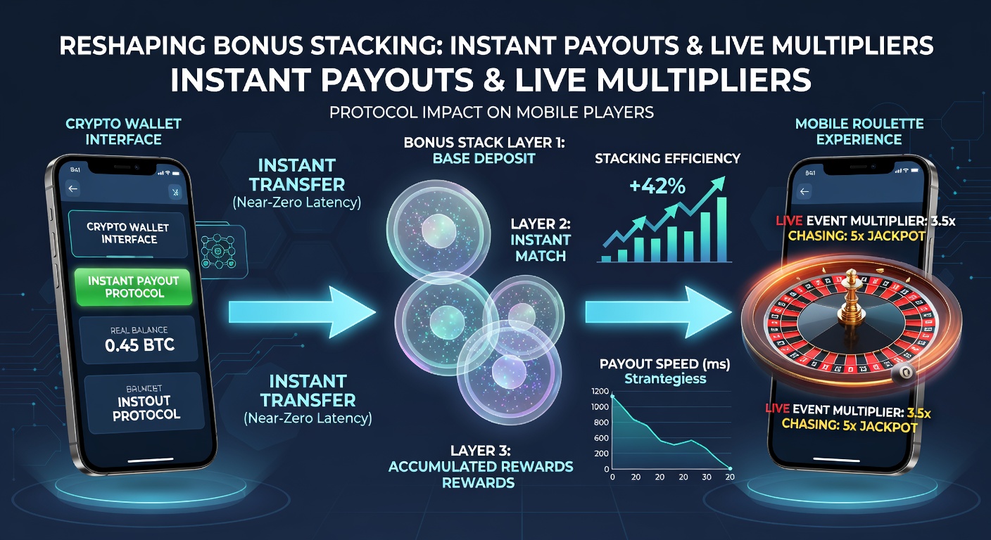 Crypto wallet dashboard displaying instant payout confirmations alongside a mobile roulette interface with live event multiplier indicators